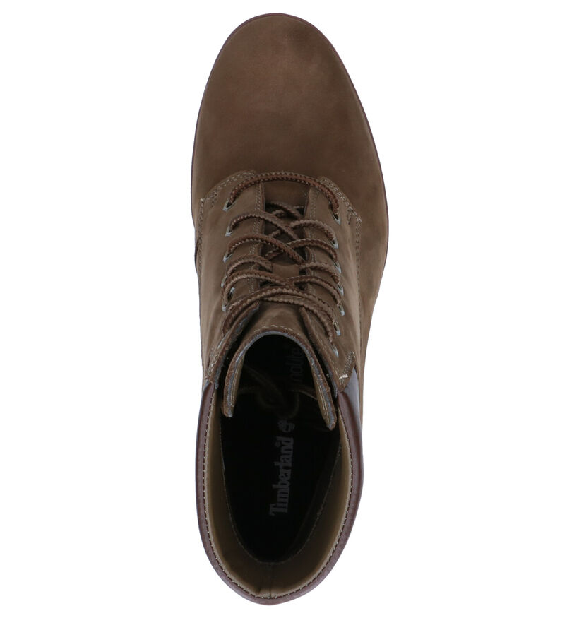 Timberland Allington 6IN Taupe Enkellaarzen voor dames (313454)