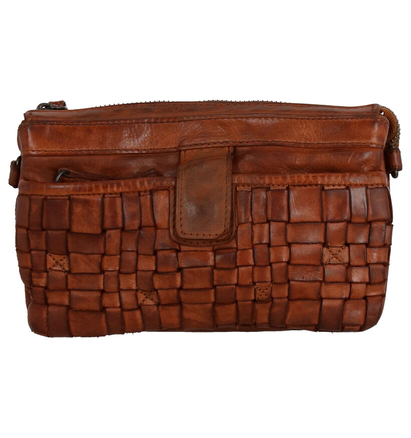 Bear Design Sac porté croisé en Cognac pour femmes (329773)