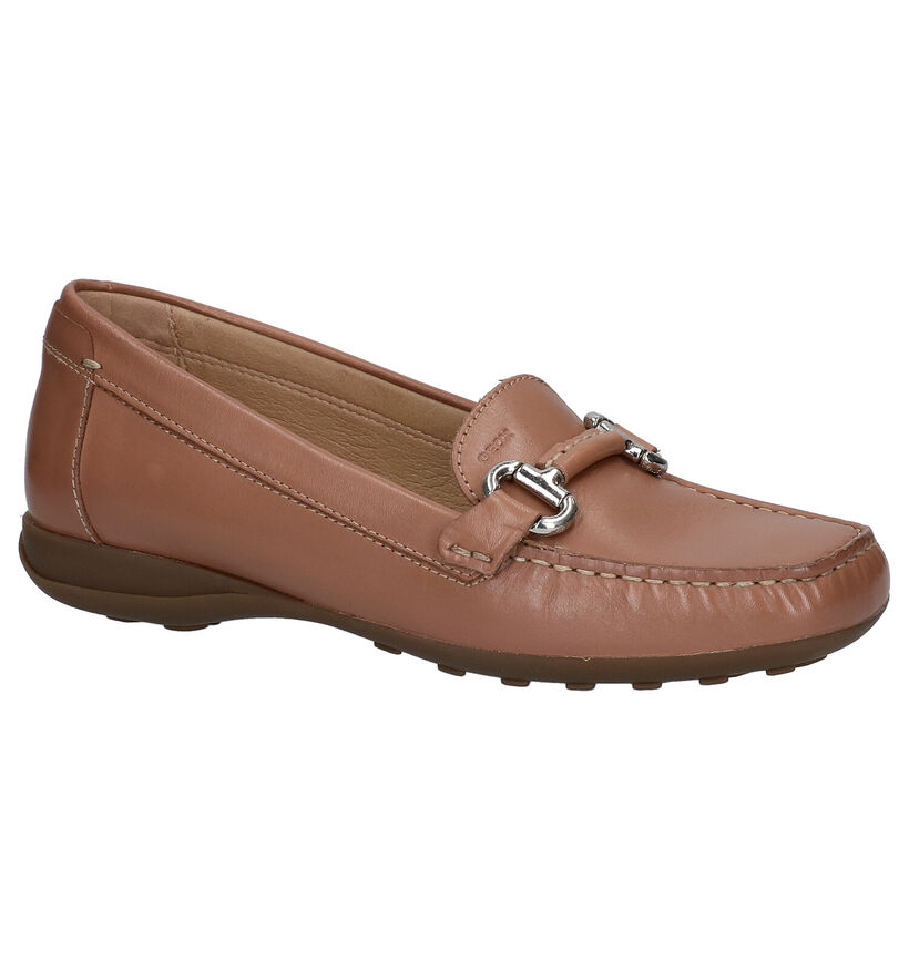 Geox Mocassins en Bleu foncé en cuir (266862)