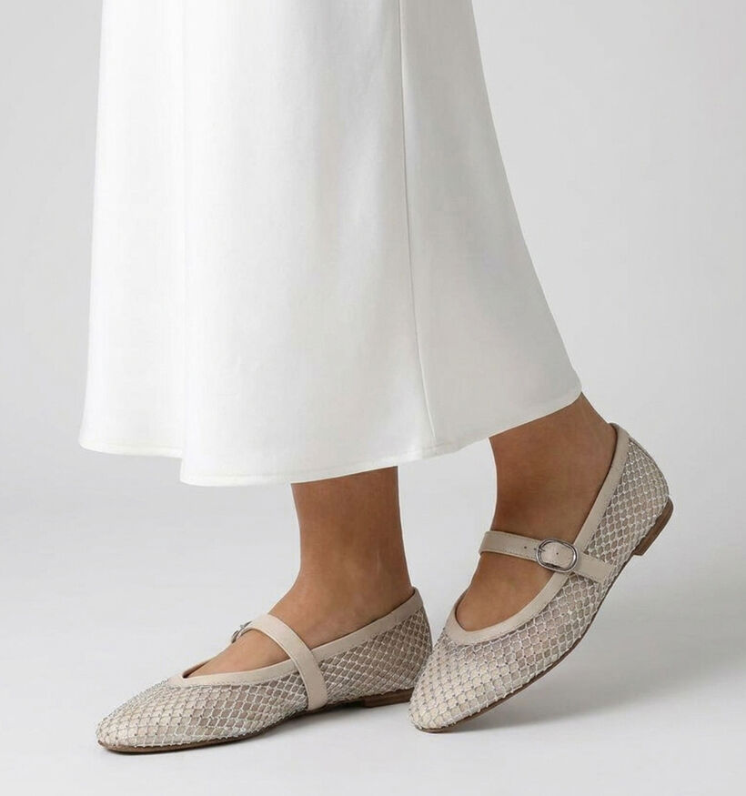 Marco Tozzi Ecru Ballerina's voor dames (371831)
