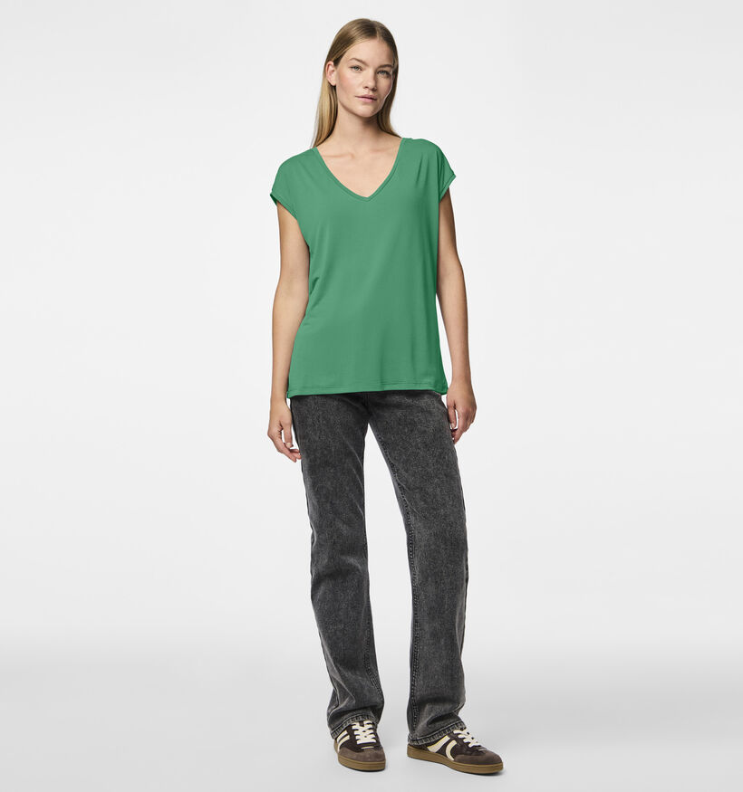 Pieces Kamala Groen Basic T-shirt voor dames (351121)