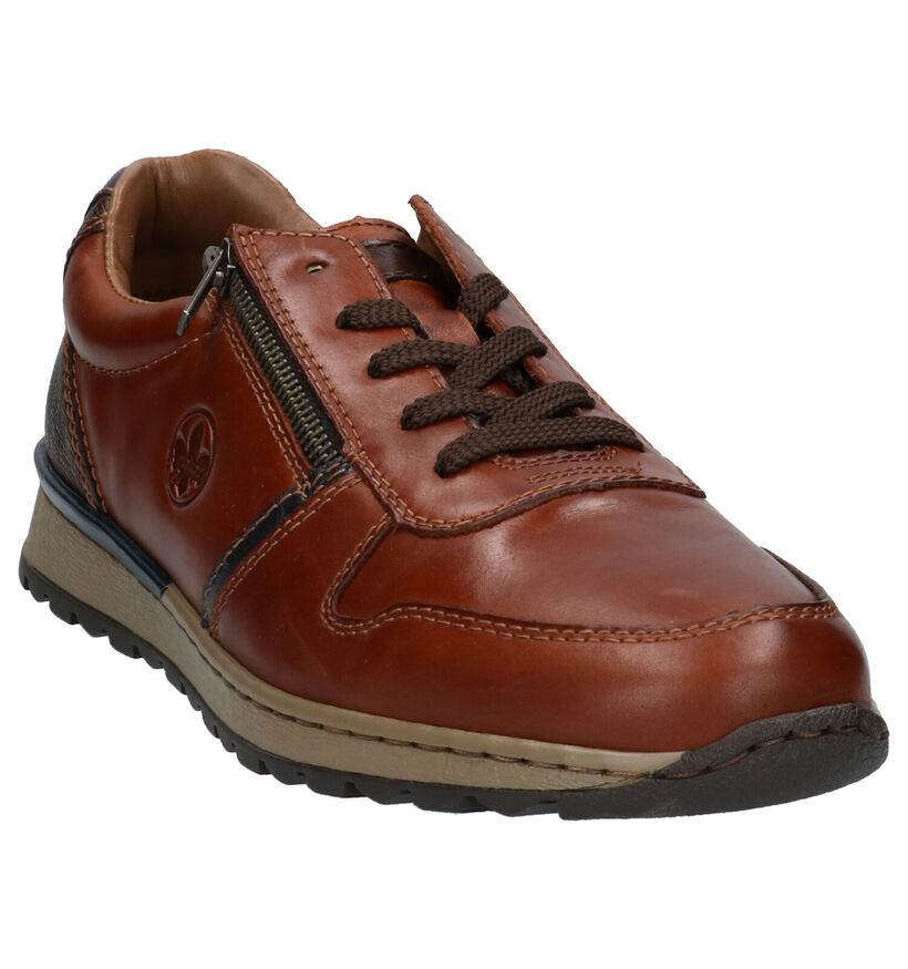 Rieker Chaussures à lacets en Cognac en cuir (297762)