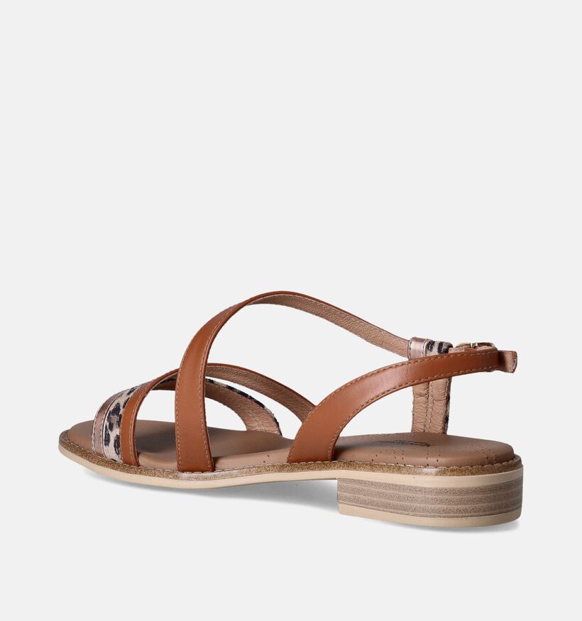 NeroGiardini Sandales plates en Marron pour femmes (359301)