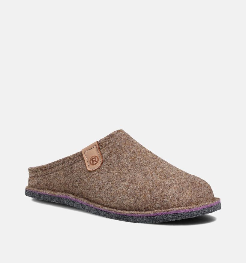 Rohde Lucca Bruine Pantoffels voor Steunzolen voor dames (364825) - geschikt voor steunzolen