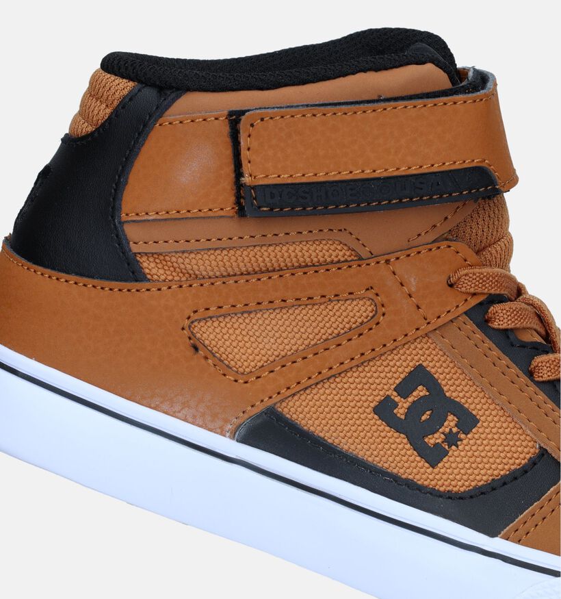 DC Shoes Pure High Top Cognac Skate Sneakers voor jongens (326851)