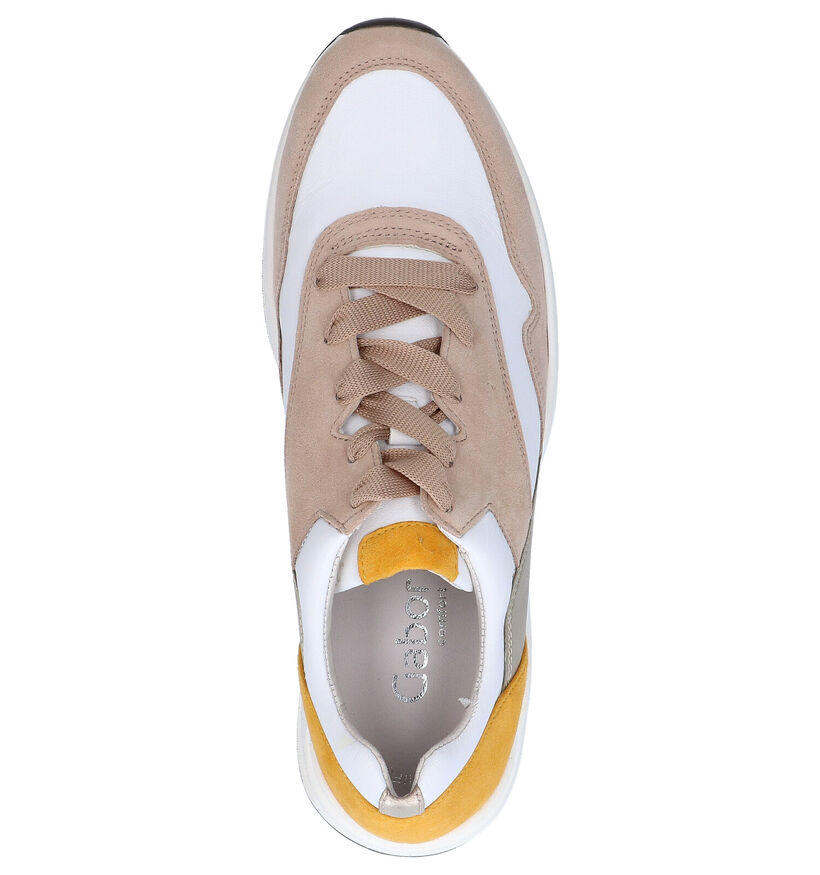 Gabor OptiFit Taupe Veterschoenen in leer (271542)