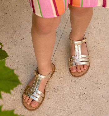 Geox Sandalen Beige/Goud/Zilver
