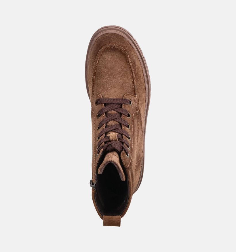 Tamaris Boots &agrave; lacets en Marron pour femmes (378930) - pour semelles orthop&eacute;diques