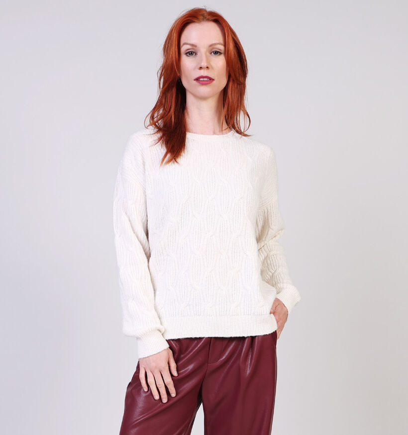 Vila Vilassia O-Neck Pull en Beige Vila Vilassia O-Neck Pull en Beige pour femmes (361319)