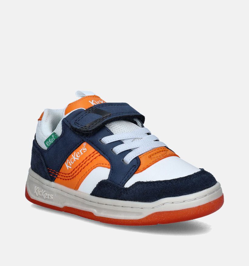 Kickers Kickarting Blauwe Lage schoenen voor jongens (345514) - geschikt voor steunzolen