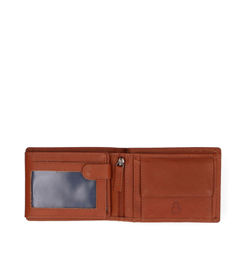 Euro-Leather Portefeuille en Cognac en cuir (310417)