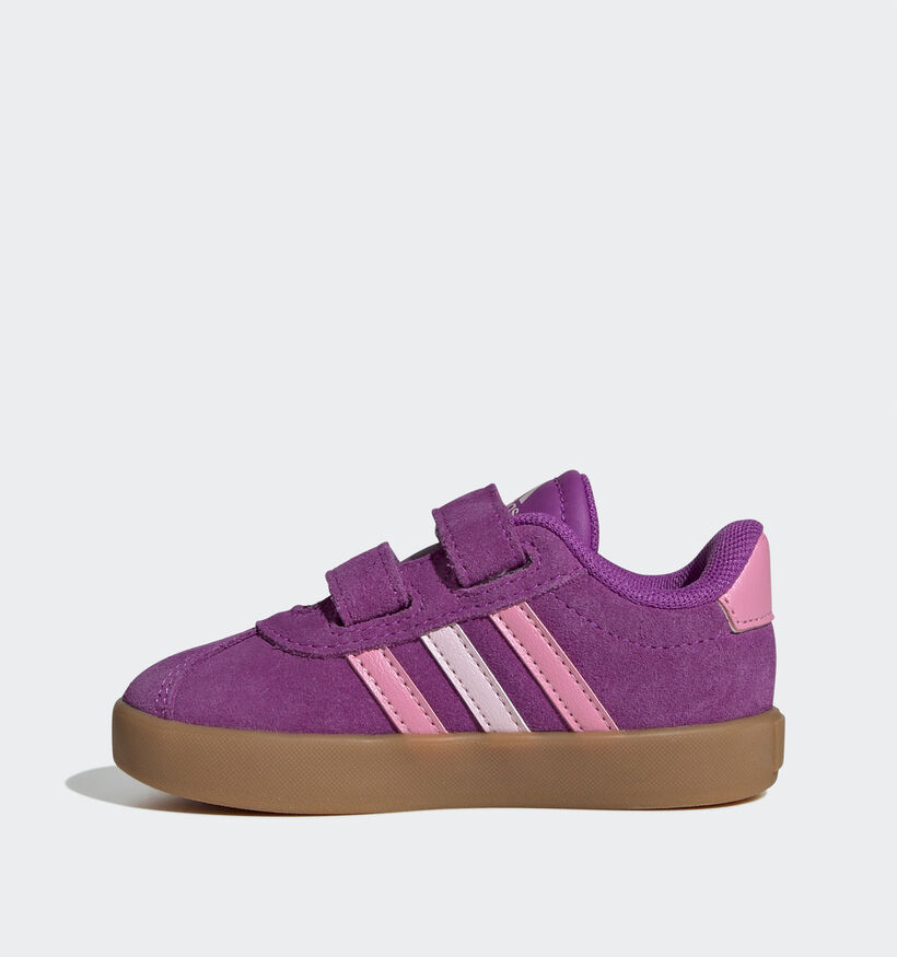 adidas Court 3.0 Paarse Sneakers voor meisjes (350137)
