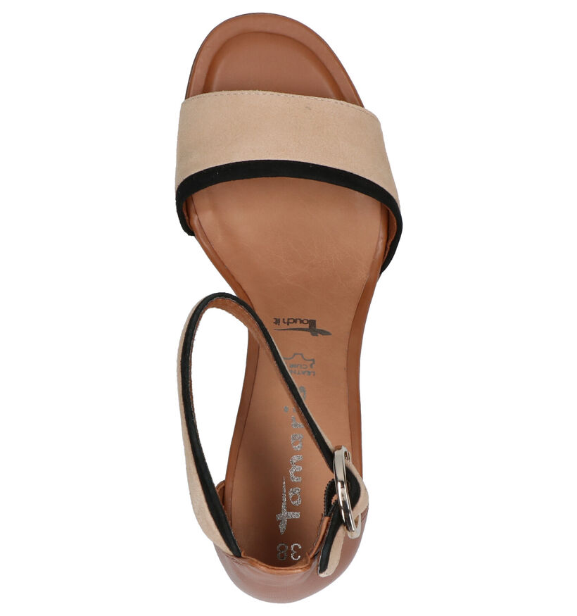 Tamaris Cognac Sandalen in leer (269766)