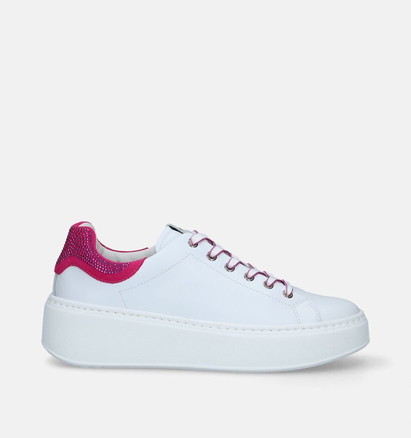 NeroGiardini Baskets casual en Blanc pour femmes (337185) - pour semelles orthopédiques