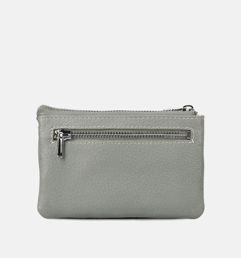Crinkles Porte-monnaie zipp&eacute; en Vert pour femmes (373852)