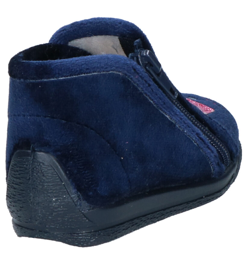 Bellamy Kel Blauwe Pantoffels in stof (262440)