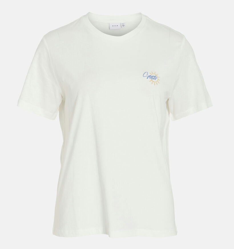 Vila Witte T-shirt voor dames (361405)