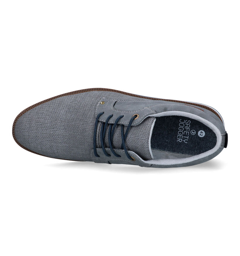 SJ Blauwe Veterschoenen voor heren (321200)