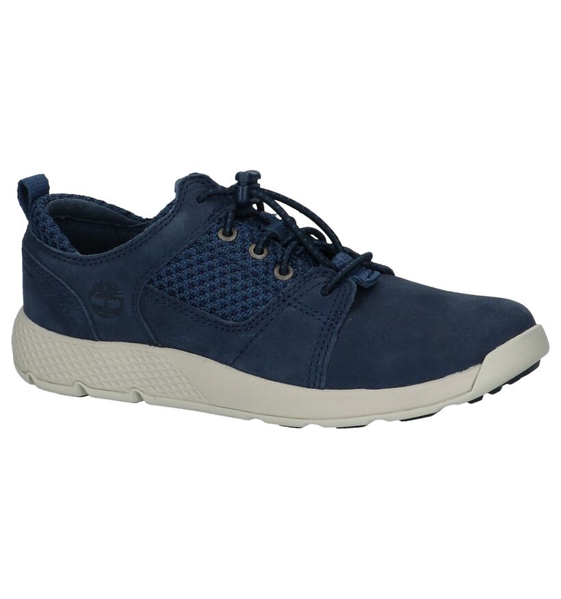 Timberland Flyroam Blauwe Veterschoenen in leer (212186)