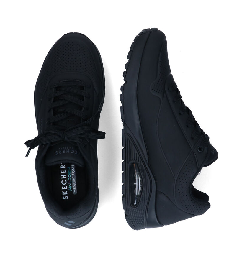 Skechers Uno Stand On Air Zwarte Sneakers voor heren (334159)