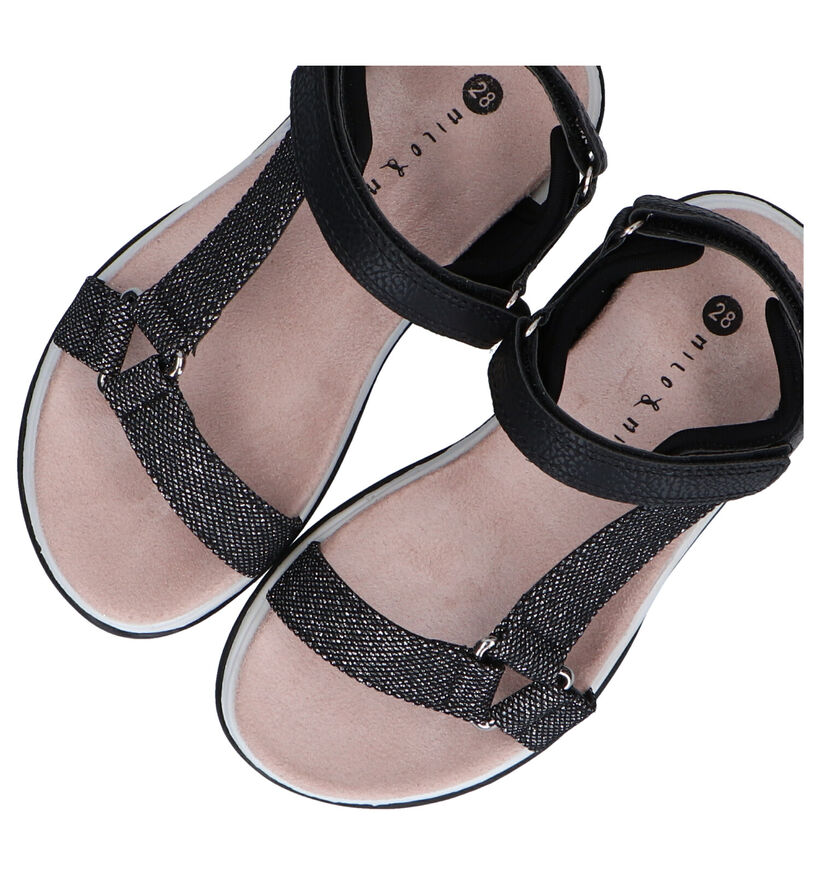 Milo & Mila Zwarte Sandalen voor meisjes (289866)