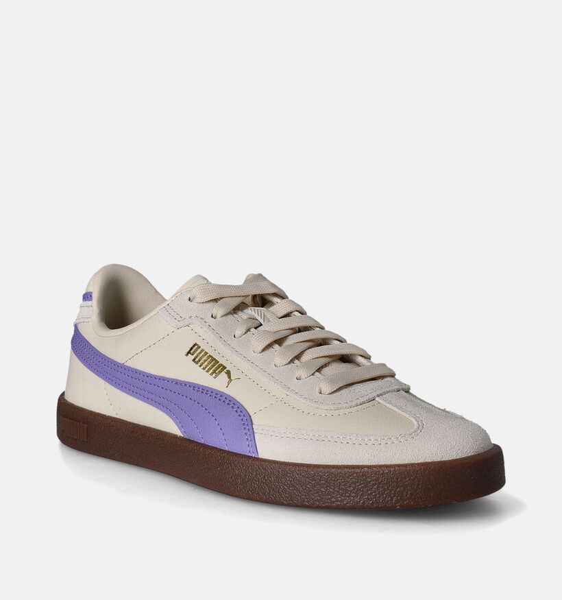 Puma Club II Era Baskets en Ecru pour filles (350389) - pour semelles orthopédiques