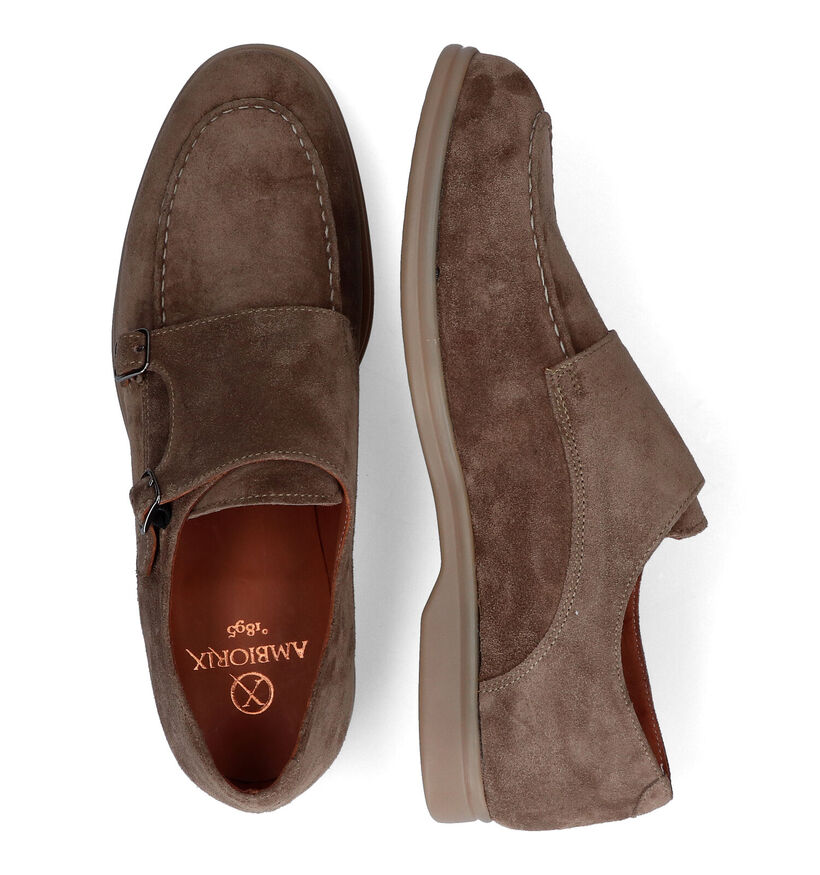 Ambiorix Killian Taupe Instappers in daim (324849)