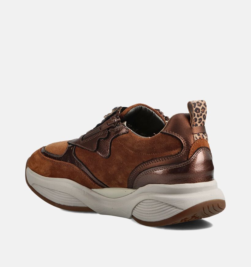 Xsensible Chaussures à lacets en Cognac pour femmes (363592) - pour semelles orthopédiques