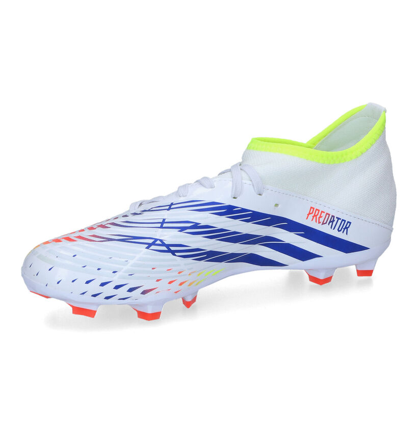 adidas Predator Edge Chaussures de foot en Blanc en simili cuir (325789)