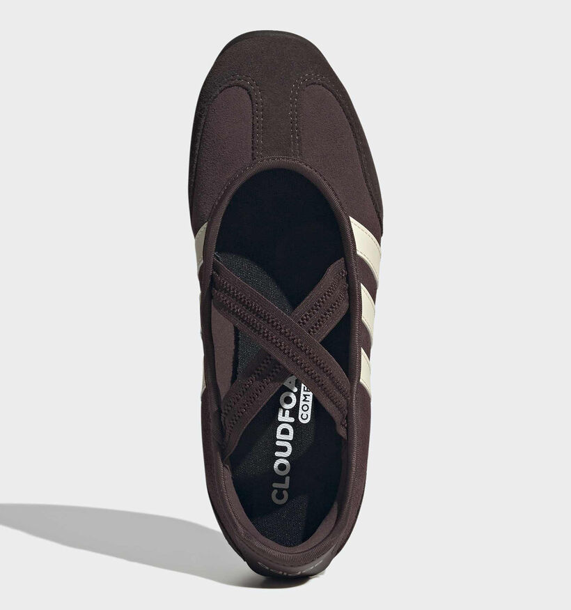 adidas Barreda Mary Jane Donkerbruine Sneakerina's voor dames (375358) - geschikt voor steunzolen