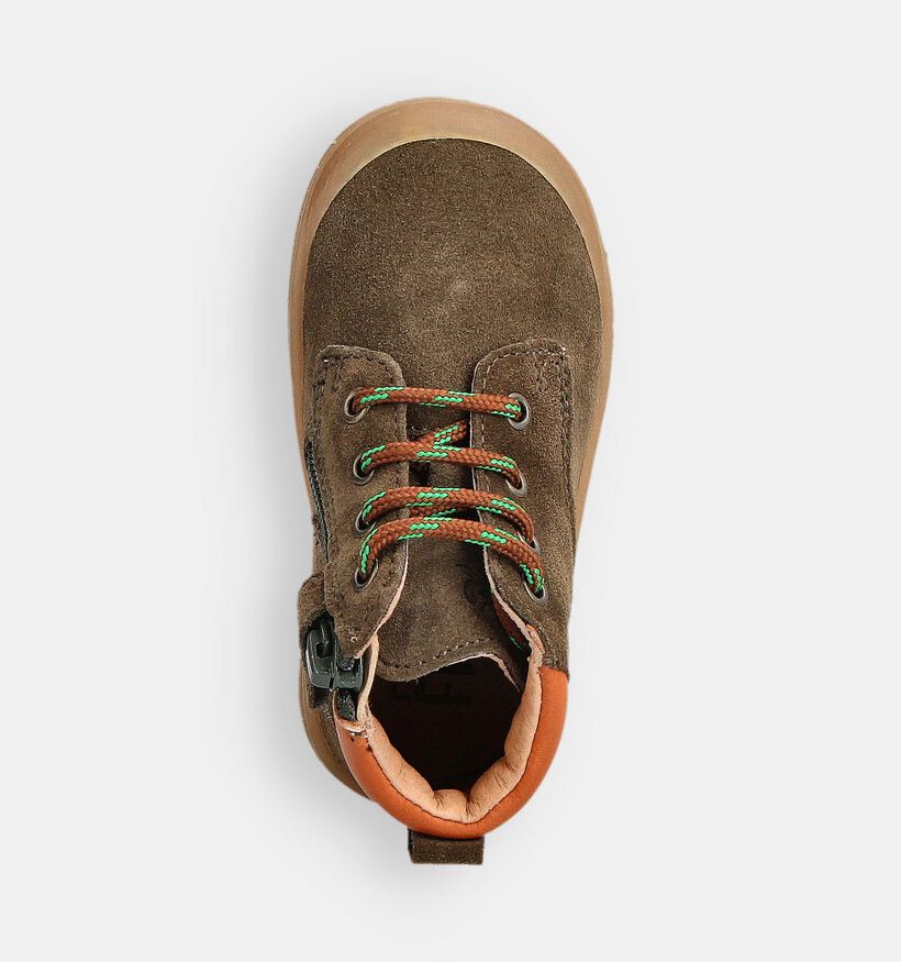 FR by Romagnoli Baskets Montantes en Vert pour filles, garçons (364662) - pour semelles orthopédiques