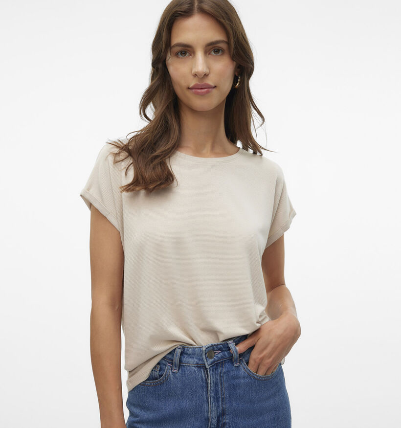 Vero Moda Lava T-shirt en Beige pour femmes (369427)