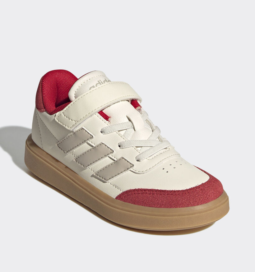 adidas Courtblock EL C Ecru Sneakers voor jongens, meisjes (357493) - geschikt voor steunzolen