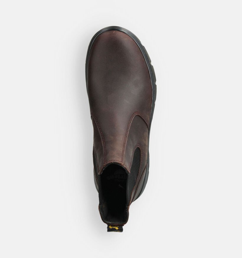 Dr. Martens Embury Leather Bottines Chelsea en Marron pour hommes (378039) - pour semelles orthop&eacute;diques