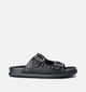 Tamaris Nu-pieds plates en Noir pour femmes (366039)