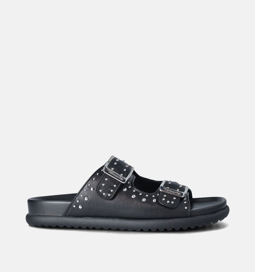 Tamaris Nu-pieds plates en Noir pour femmes (366039)