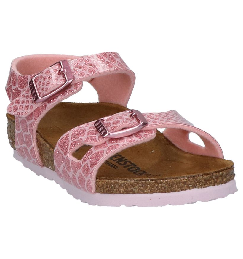 Birkenstock Rio Sandales en Rose pour filles (338101)