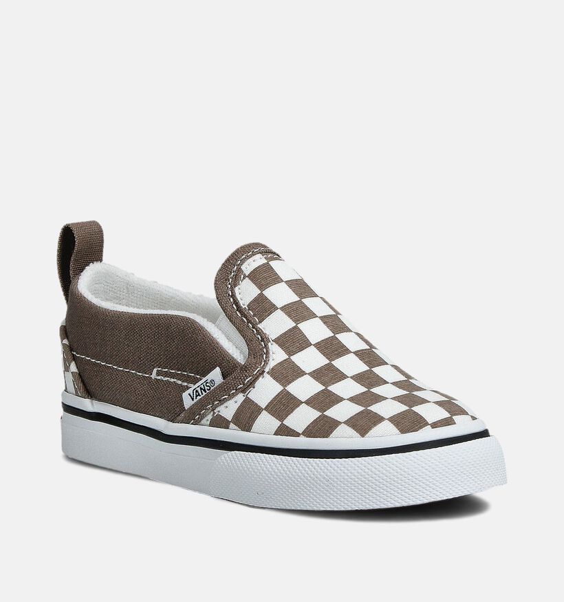 Vans Slip-on Baskets basses en Marron pour filles, garçons (361023)