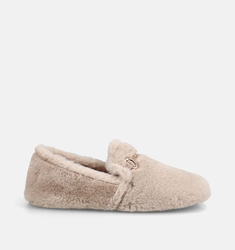 Macarena Pantoufles en Beige fonc&eacute; pour femmes (381084) - pour semelles orthop&eacute;diques
