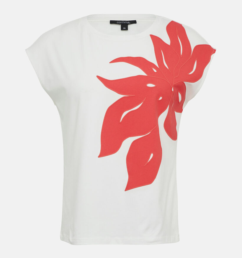 comma Witte T-shirt voor dames (358261)