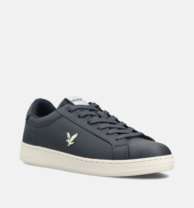 Lyle & Scott Elgin Donkerblauwe Veterschoenen voor heren (362623) - geschikt voor steunzolen