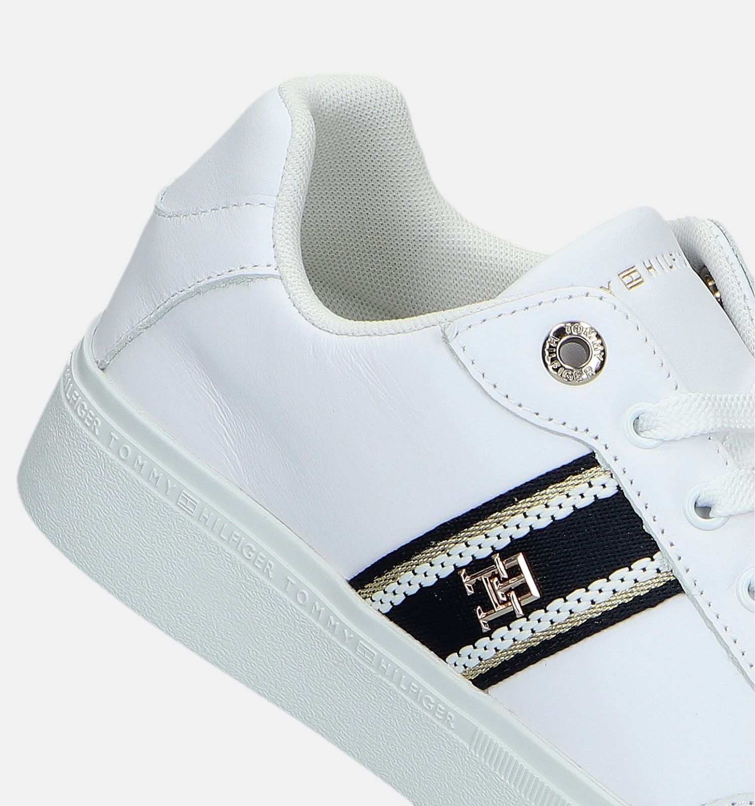 Tommy Hilfiger Court Witte Sneakers Dames Sneakers Online op TORFS.BE