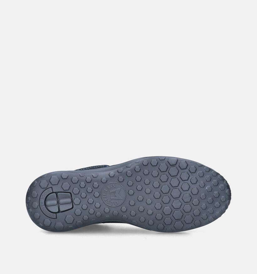 Mephisto Sacco Velsport Blauwe Veterschoenen voor heren (355139) - geschikt voor steunzolen