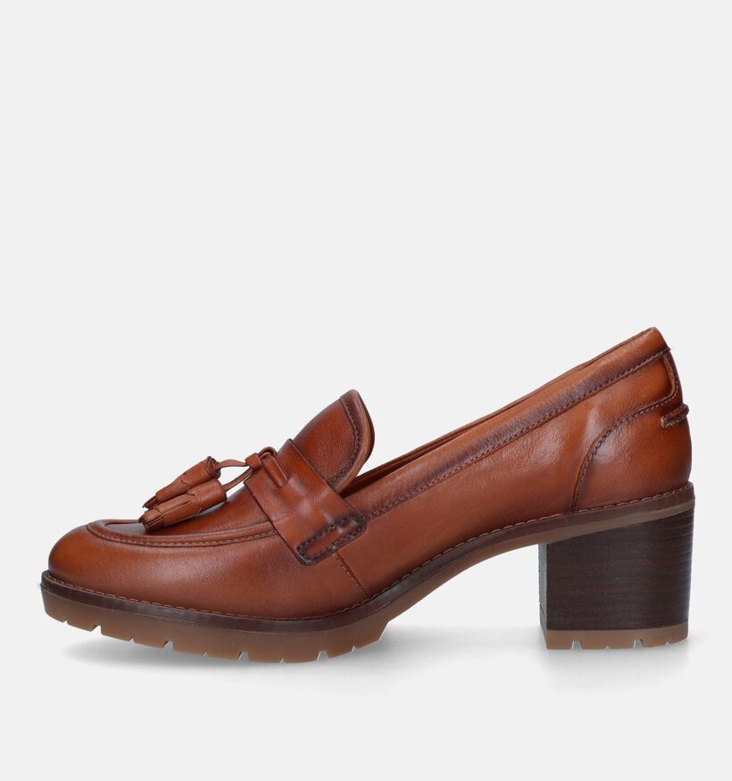 Pikolinos Llanes Mocassins avec talon en Cognac pour femmes (329618)