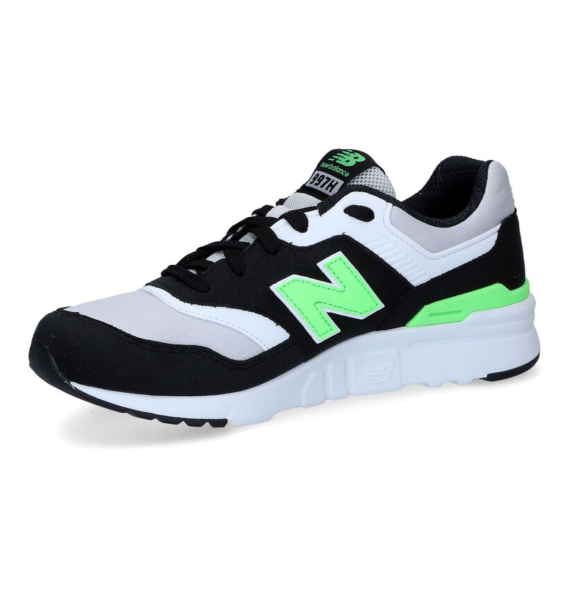 New Balance GR997 Baskets en Noir/Gris pour garçons (301709) - pour semelles orthopédiques