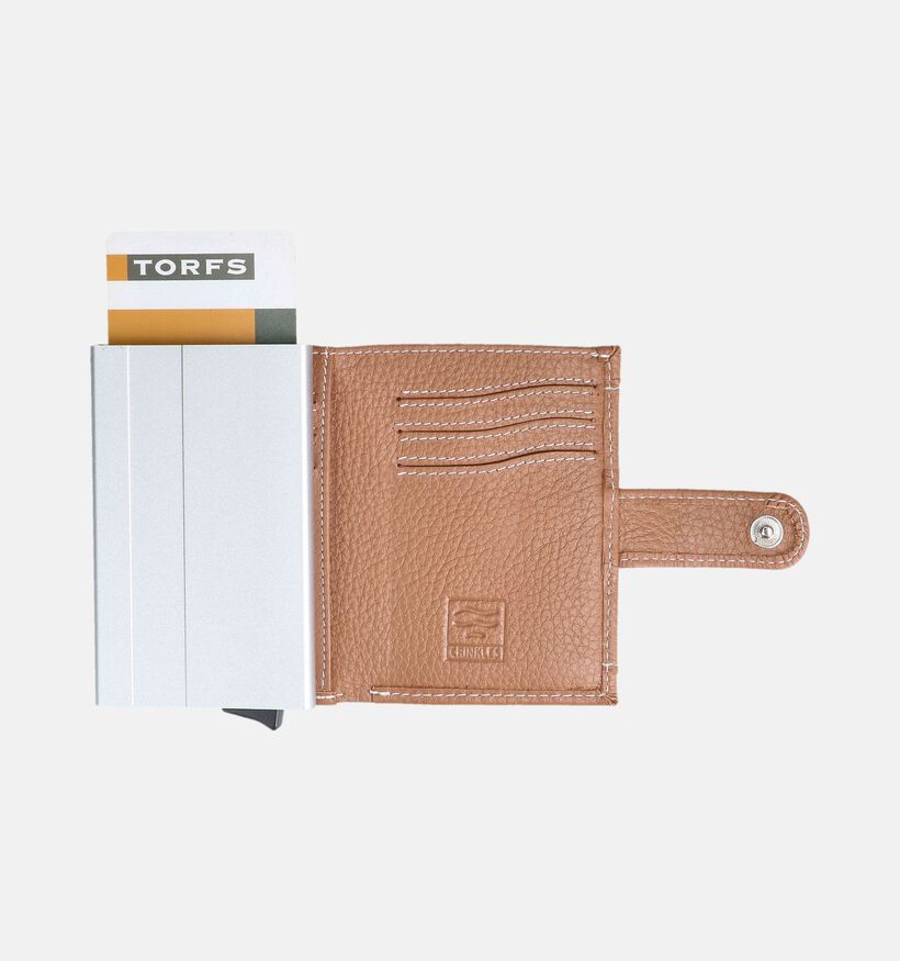 Crinkles Cognac Kaartenhouder voor dames (373854)