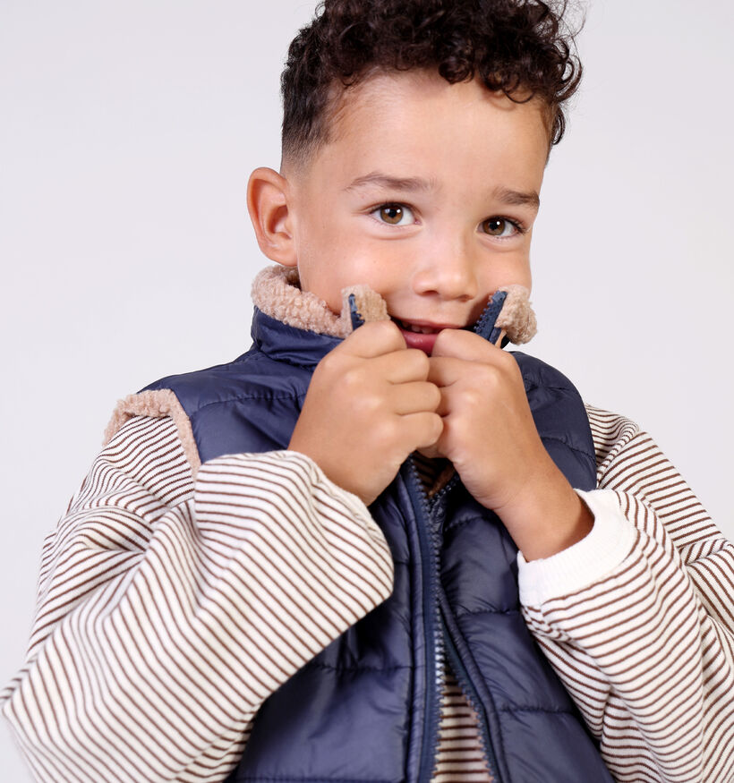Little David Beige/Blauwe Bodywarmer Little David Beige/Blauwe Bodywarmer voor jongens (366528)