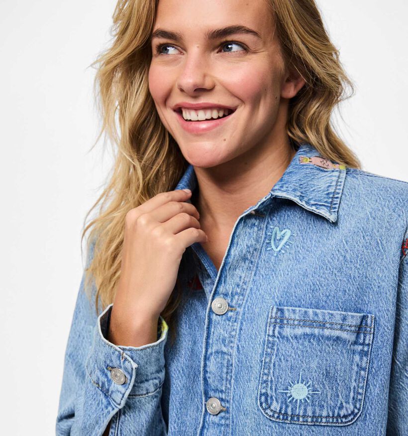 Pieces Jidi Manteau court en Bleu pour femmes (362261)