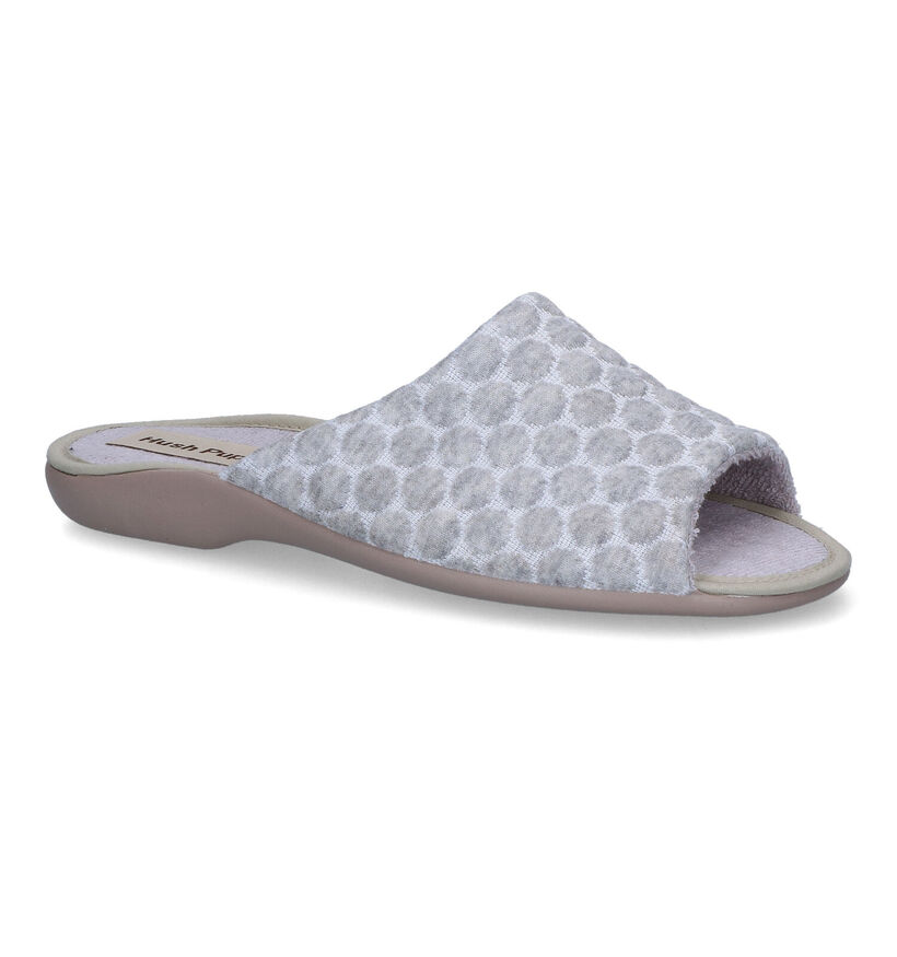 Hush Puppies Dub Pantoufles en Gris en textile (308853)