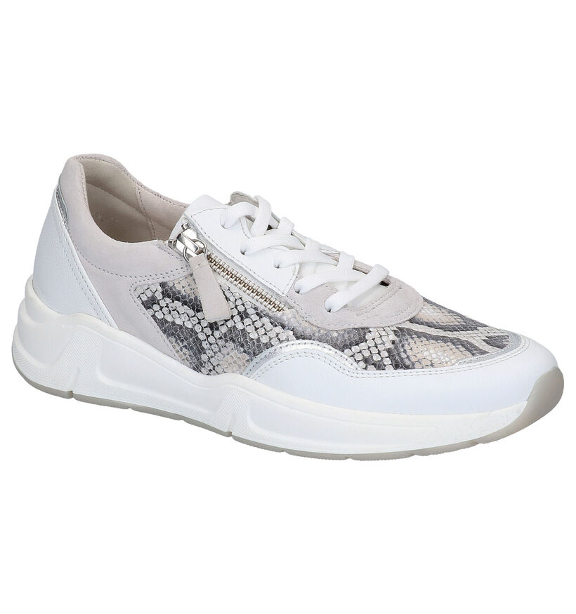 Gabor Optifit Witte Sneakers in leer (271543)